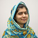 Malala Yousafzai, activist for female education Malala Yousafzai 2015.jpg