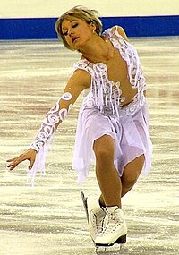 Галина Маняченко на чемпионате Европы 2004 года.