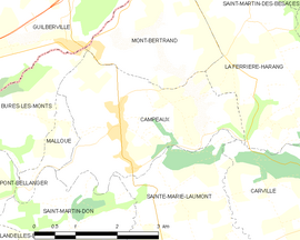 Mapa obce Campeaux