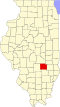 State map highlighting Effingham County