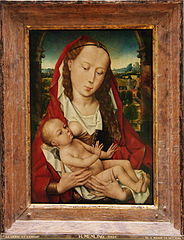 Mare de Déu de la llet 1467 40 × 29 cm Museu de Belles Arts de Brussel·les (Cat.64).[71]