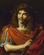 Moliere in classical dress, by Nicolas Mignard, 1658. Moliere - Nicolas Mignard (1658).jpg