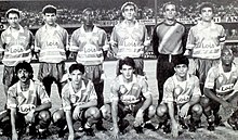 Black-and-white team photo