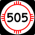 State Road 505 marker