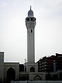 Die minaret van Baitul Mukarram in Dhaka, Bangladesj.