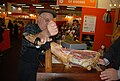 SISQA 2013 : Jean Dupont charcutier-traiteur retraité, animateur des stands porc noir de Bigorre