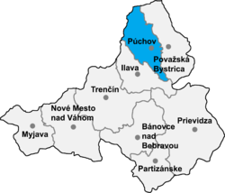 Location of Pūhovas apriņķis