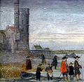 צריח נל ונהר סן קפוא בחורף 1607–1608 בציור מאת קרנבלה
