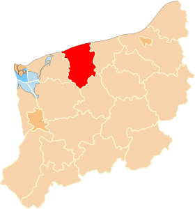 Localisation de Powiat de Gryfice