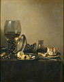 Still Life with Römer, Silver Tazza and Bread Roll, 1637, Museo del Prado, Madrid.