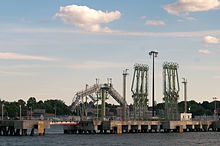 The Port of Portland in Portland, Maine, is the largest tonnage seaport in New England. Portland port 08.07.2012 17-54-16.jpg