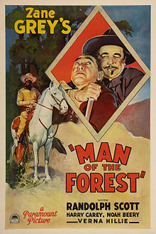 Poster - Man of the Forest (1933) 01.jpg