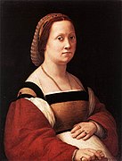 『妊婦の肖像』1505年-1506年ごろ パラティーナ美術館所蔵