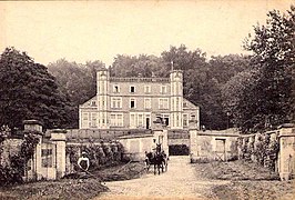 Le château de Cappy, façade nord, début du XXe siècle.