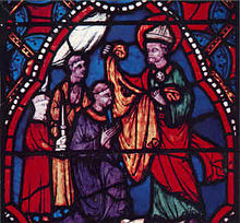 Szent Sidonius Apollinarius üvegablakon Clermont-Ferrand székesegyházában