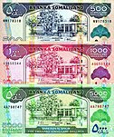 500,1000 and 5000 Somaliland Shillings notes