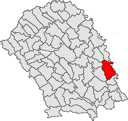 Location of Ștefănești, Botoșani