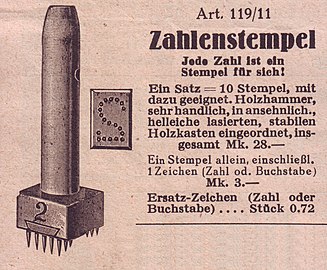 Zahlenstempel