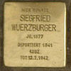 Stolperstein Bockenheimer Landstraße 9 Siegfried Würzburger