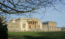 Neoclassical grandeur; Stowe House 1770-79 by Robert Adam modified in execution by Thomas Pitt Stowe House 04.jpg