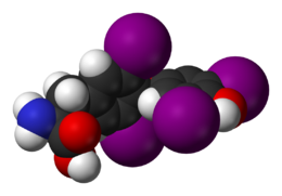la struttura 3D della Tiroxina