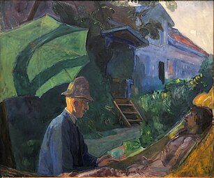 Gudrun i hængekøjen, 1916 (Nasjonalmuseet)