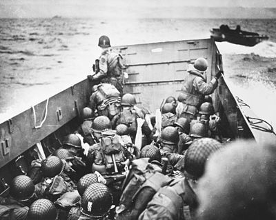 Operatie Overlord, de aanval op de stranden begint op de nacht van 5 op 6 juni 1944.
