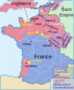 Ֆրանսիայի թագավորությունը Հարյուրամյա պատերազմի ժամանակ (1420).