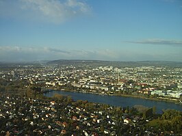 Floridsdorf vanaf de Donauturm