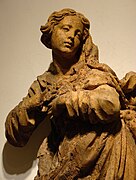 Virgen de la Asunción, madera tallada,