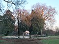 Vista through Upper Lodge garden to the canal plantation and the NPL