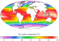 WOA 2005 sea surface temperature