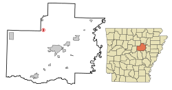 Vị trí trong Quận White, Arkansas