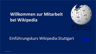 Wikipedia - hinter den Kulissen (Einführung in Wikipedia, danke an den Stuttgarter Stammtisch für die Materialien)