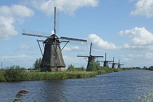 English: Windmills of Kinderdijk Nederlands: M...