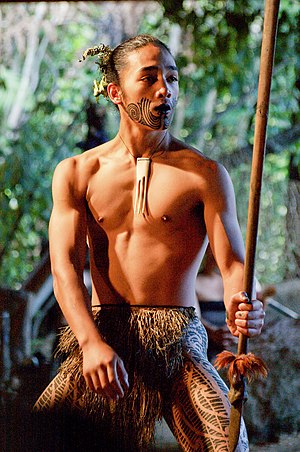 Young Maori man. Apparently (based on Flickr t...