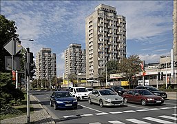 Plac Grunwaldzki housing estate in Wrocław (by Jadwiga Grabowska-Hawrylak, 1970–73)