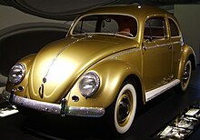 The Volkswagen Beetle was an icon of West German reconstruction, the Wirtschaftswunder, or "economic miracle". 1000000th beatle.jpg