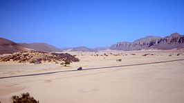 De weg in Algerije in 1991