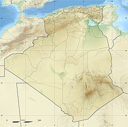 阿哈加爾高原在阿爾及利亞的位置
