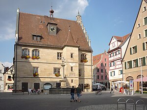 Das Alte Rathaus in Weißenburg in Bayern,