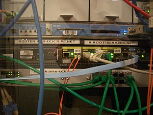 A Cisco 7301 router, part of the AMS-IX mirror...