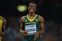 Der Südafrikaner Anaso Jobodwana Bromell belegte den dritten Platz