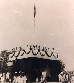 President Ho Chi Minh's reading the Declaration of independence of the Democratic Republic of Vietnam at Ba Đình Square, September 2nd, 1945