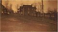 A photograph of the village of Darlington looking northeast from Bailey's Corner (currently the intersection of Shuresville Road and Route 161, or Main Street, and Kirk Road).