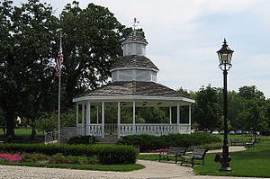 The Bartlett gazebo in Bartlett Park.