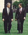 Il Presidente Clinton con il suo vice Al Gore nel 1993