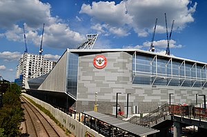 Brentford Community Stadium en mayo de 2020