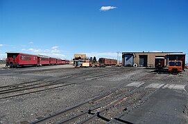 The station and shed in Antonito, October 2012