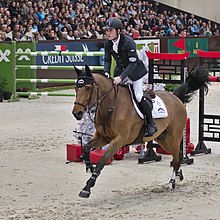 Cavalier galopant vers la gauche